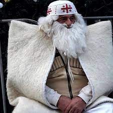 Create meme: tovlis babua georgia, the image of Santa Claus, dead frost