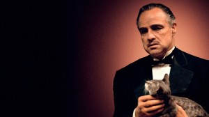 Create meme: the godfather with cat, don Corleone without respect, don Corleone