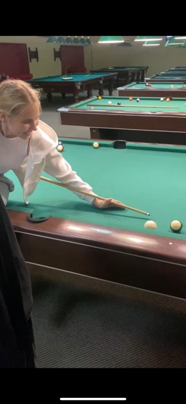 Create meme: billiard club, billiards tournament, lidvanova maria billiards