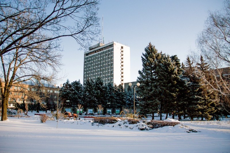 Create meme: hotel, october Lugansk hotel, intourist Khabarovsk hotel
