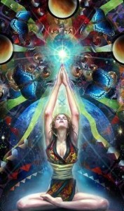 Create meme: Kundalini, psychedelic art, astral projection art