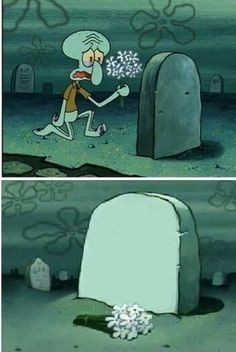 Create meme: squidward rip, meme squidward , squidward spongebob