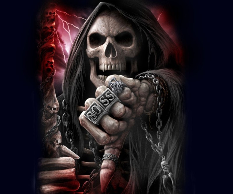 Create meme: darkness, skull fantasy, cool skeleton