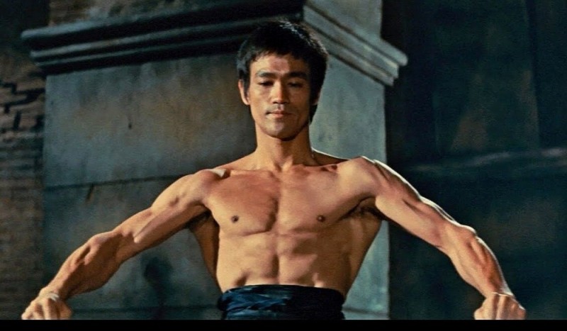 Create meme: Bruce Lee workout, Bruce Lee wings, Bruce Lee blow