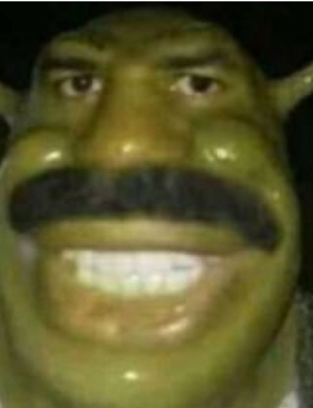 Create meme: Shrek , mustachioed shrek, Shrek meme 