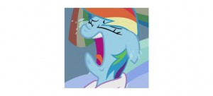 Create meme: rainbow pony laughs, rainbow dash screens, rainbow dash clop