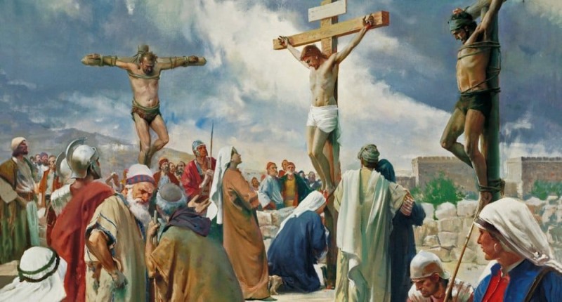 Create meme: the crucifixion of jesus christ calvary, golgotha the crucifixion of christ, the crucifixion of Jesus christ