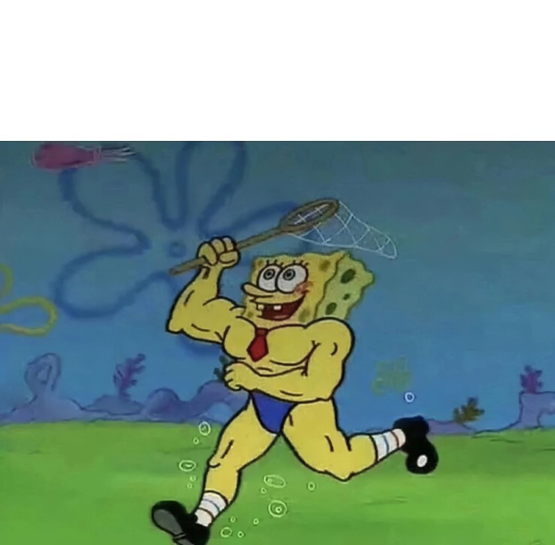 Create meme: sponge Bob square pants , spongebob Jock, gachi spongebob