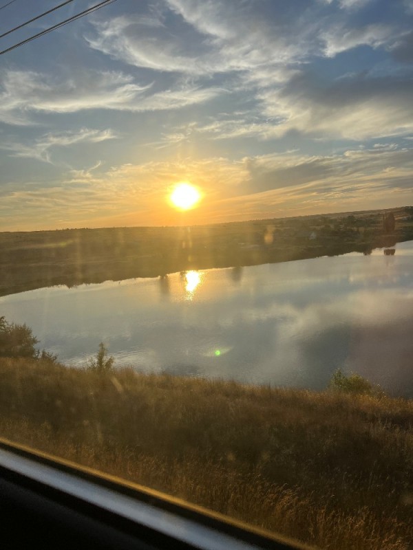 Create meme: furniture , train view from the window, landscape from the train window