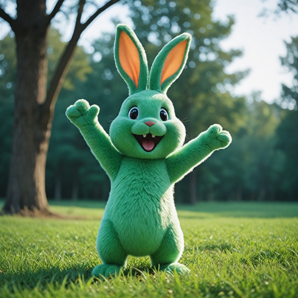 Create meme: rabbit , Bunny , The green rabbit