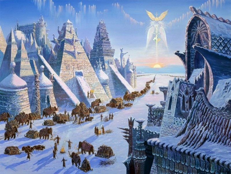 Create meme: lemuria atlantis hyperborea, vsevolod ivanov vedic russia, daaria hyperborea rus