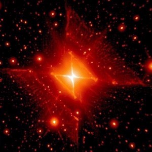 Create meme: nebula, stars, pictures red star space