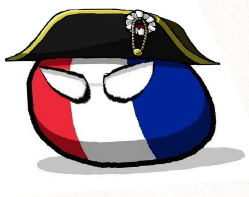 Create meme: The French empire of countryball, countryballs napoleonic france, The German Empire of countryballs