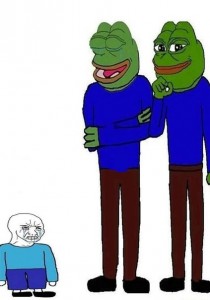 Создать мем: пепе, big boy meme pepe, лягушка пепе рост мем