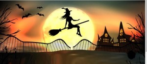 Create meme: witch on a broom, Halloween