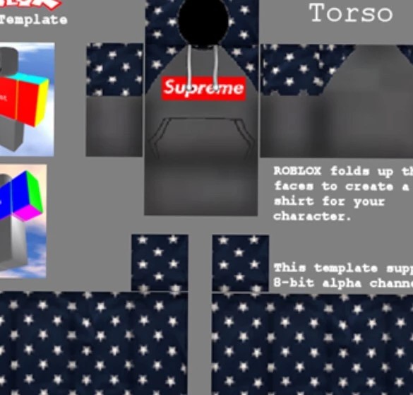 Supreme Roblox Shirt Template