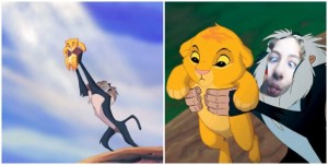 Create meme: the lion king birth of Simba, the lion king Mufasa, the lion king