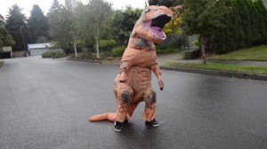 Create meme: halloween costumes, costume, costume inflatable Tyrannosaurus