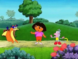 Создать мем: жулик не воруй, dora and boots police, swiper no swiping