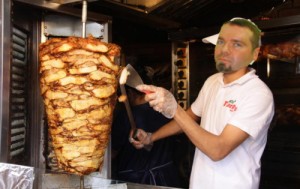 Create meme: seller Shawarma, kebab, doner