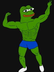 Create meme: pepe the jock, pepe the frog, pepe the jock frog