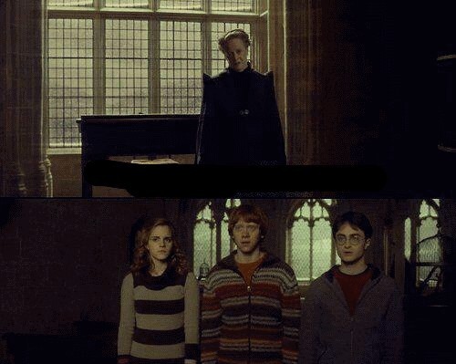 Create meme: Harry Potter Ron and Hermione, Meme why are you three always there when something happens?, The Harry Potter Three meme