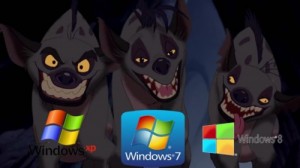 Create meme: hyena, hyena, Meme Windows