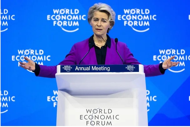 Create meme: Davos 2023, von der leyen, ursula von der leyen
