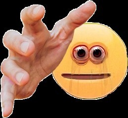 Create meme: meme smiley with a hand