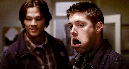 Создать мем: supernatural season 7, supernatural sam, regret nothing