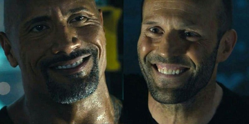 Create meme: Jason Statham fast and furious, Dwayne Johnson and Jason Statham, Dwayne Johnson Fast and furious