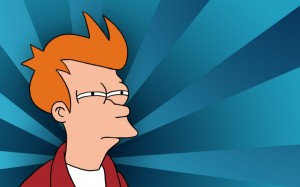 Create meme: futurama, futurama fry is suspicious, futurama fry