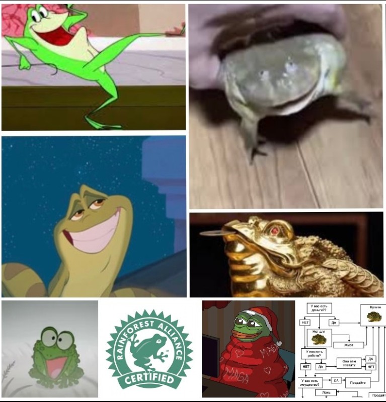 Create meme: frog , toad disney, the frog stuck