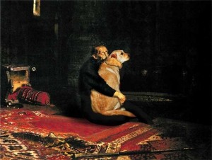 Create meme: dog warm, this is the city of Leningrad back to Ivan the terrible, Ivan the terrible kills his son