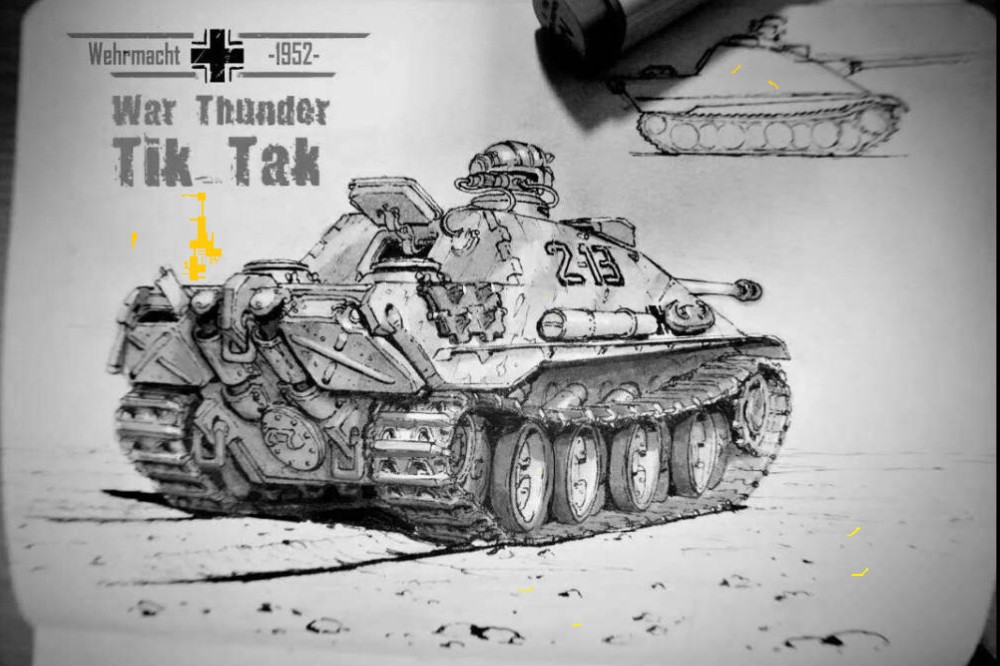 Рисунок war thunder карандашом