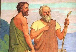 Создать мем: ученики сократа, платон аристотель, греческие философы