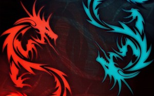 Создать мем: красный дракон msi, дракон msi, фон для логотипа клана