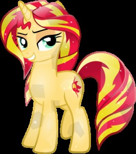 Create meme: little pony, my little pony, crystal sunset