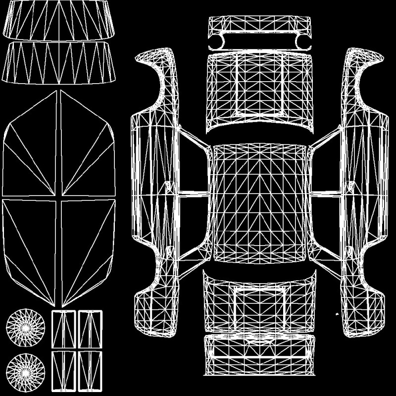 Создать мем: машина развертка, uv развертка автомобиля, uv-развёртка каркаса автомобиля