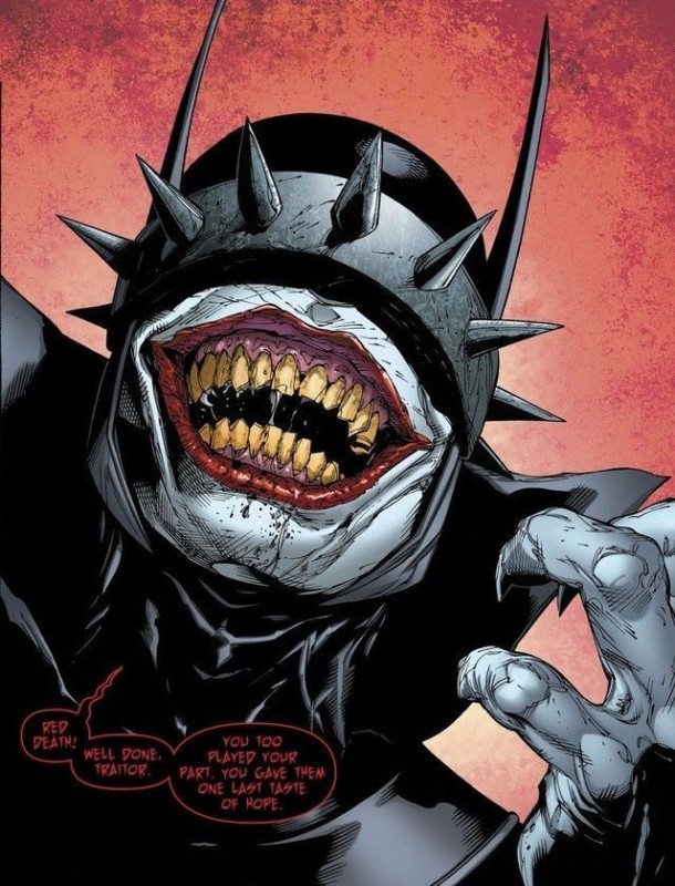 Create meme: The laughing batman, The Batman Who Laughs comic, Batman Joker