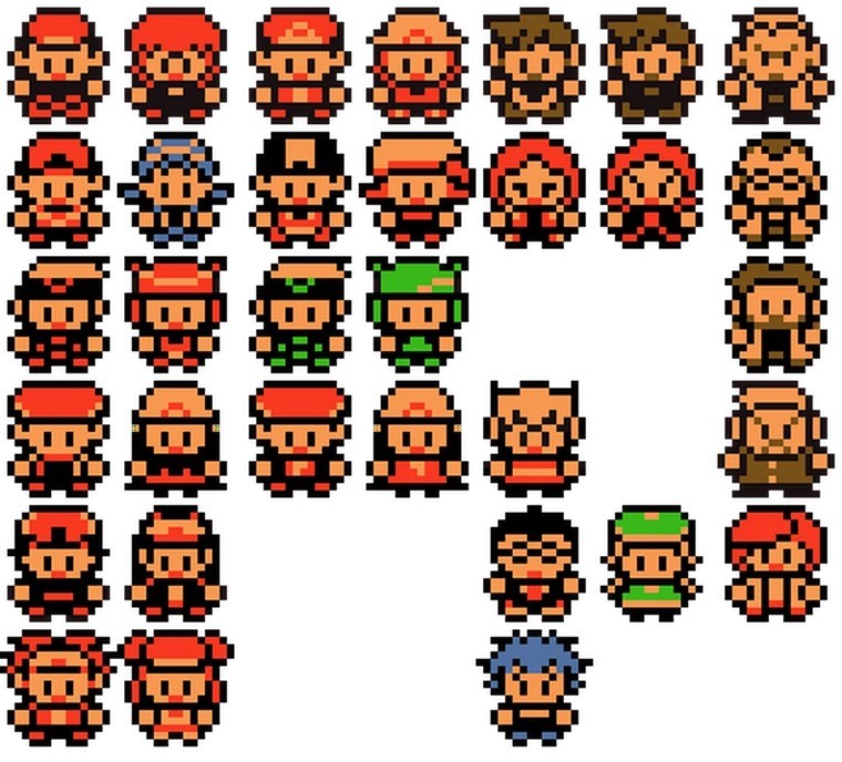 Create meme: pixel characters, pixel character for a 2d game, pixel heroes