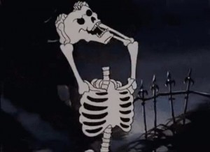 Создать мем: скелет с микрофоном мем, bones ohno, skeleton meme