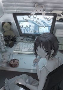 Create meme: anime arts, anime ideas, anime computer