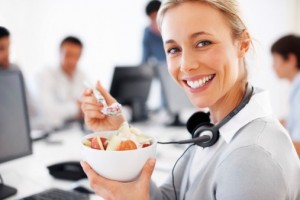 Create meme: food, the operator, lunch in the office