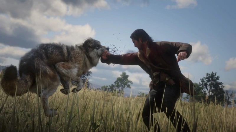 Create meme: red dead redemption 2, wild wolf, The legendary wolf rdr 2