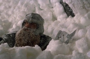 Create meme: snow, Gandalf in the snow, Gimli in the snow