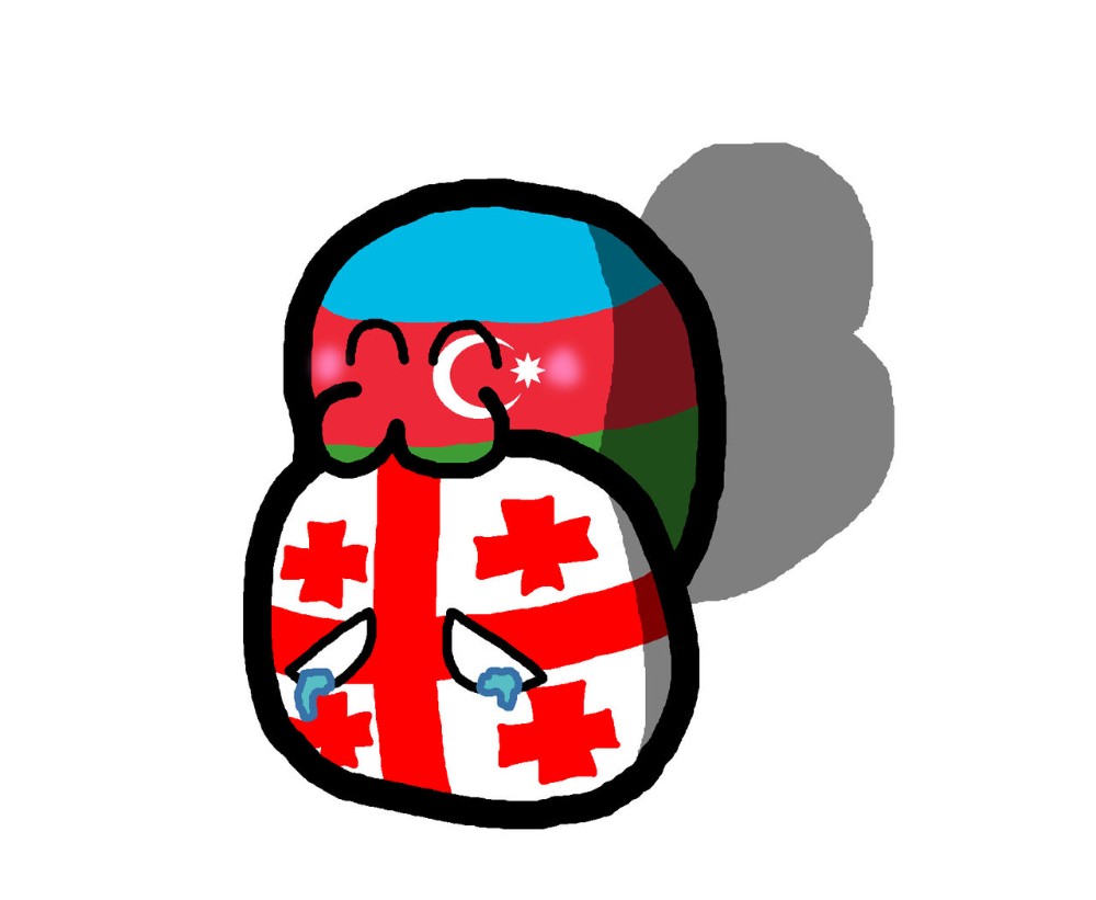 Создать мем: кантрибол, грузия и россия, сан марино countryballs