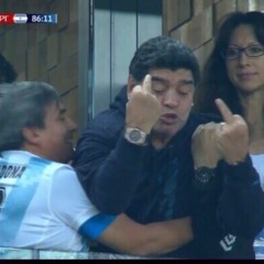 Create meme: piç, Jura Maradona Belgorod Wikipedia, Maradona at the match Argentina Nigeria