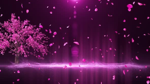 Create meme: purple sakura, beauty background, drops background