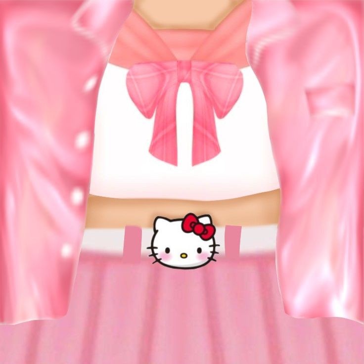 Создать мем T Shirt Roblox Pink роблокс розовый футболки роблокс хеллоу китти Картинки 